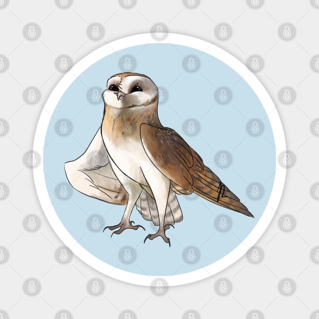 Barn Owl Magnet by Jaime Ricciardi